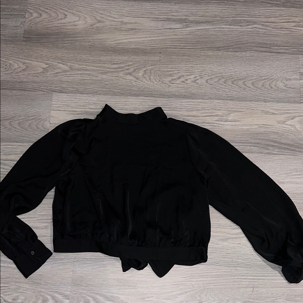 Banana Republic Black Long Sleeve Top